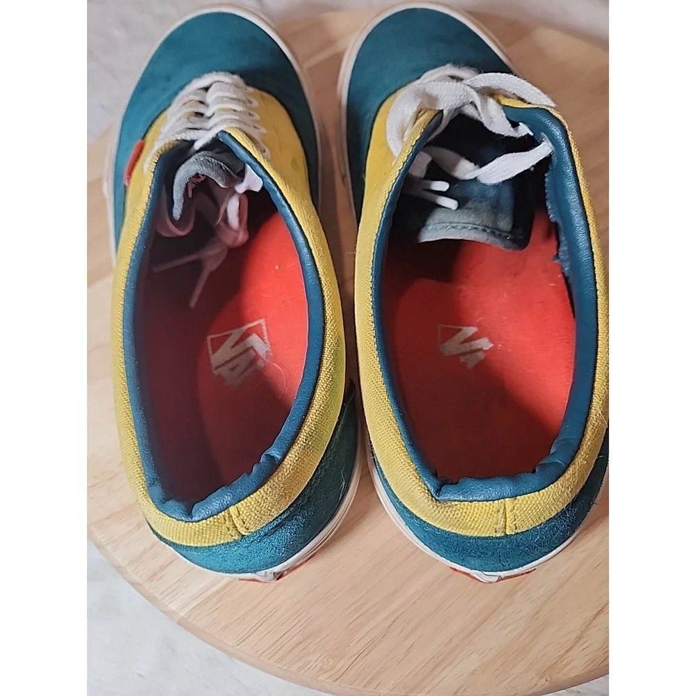 VANS Shoes‎ Sneakers Mens 9.5 Era Pro Skate Prime Atlantic Canvas Suede Yellow